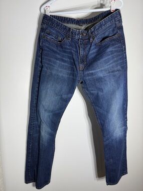 Banana Republic Men's Straight Leg Jeans in Medium Blue Wash 34x30